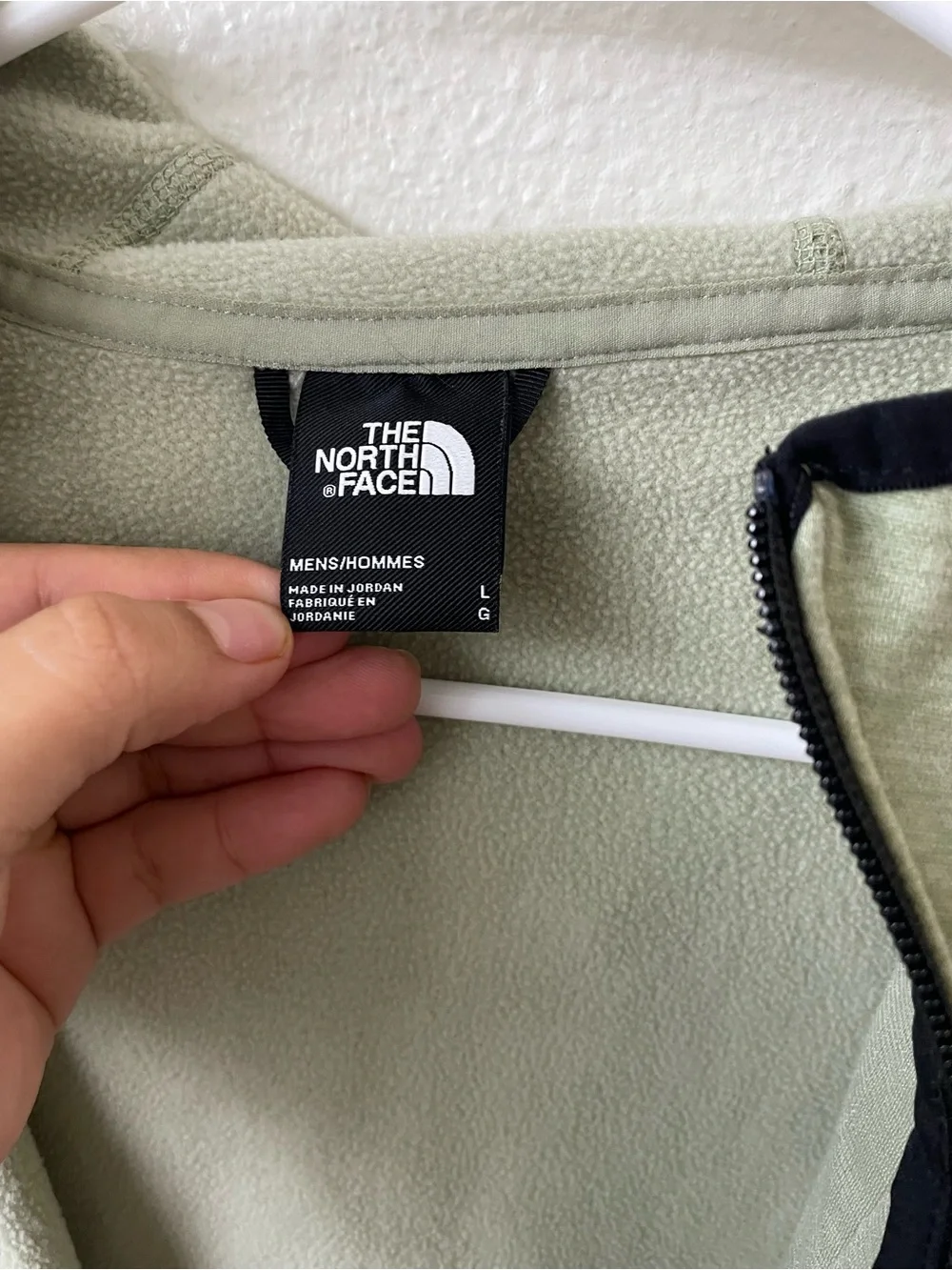 The North Face Sage Green Lightweight Full-Zip Hooded Jacket